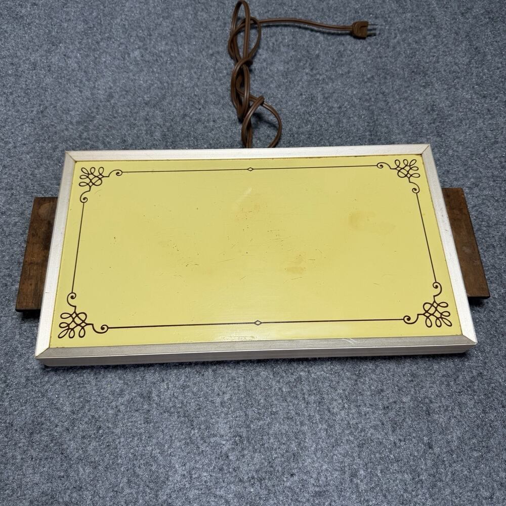 Vintage Devon Electric Food Tray Works Kitchen Party Warmer #1418 TESTED 16”x 9”
